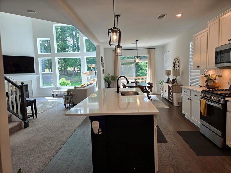Furnished interior view inside a new home in The Reserve At Liberty Park, Braselton (Image 12).