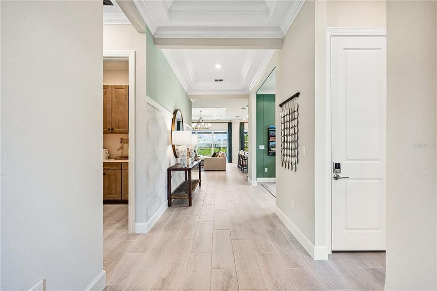 Furnished interior view inside a new home in Esplanade at Skye Ranch, Sarasota (Image 8).