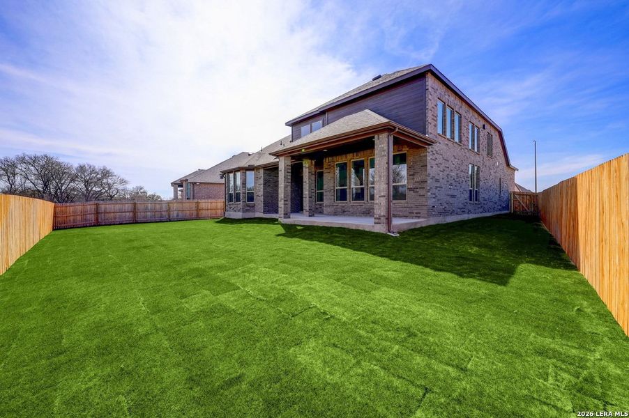 Exterior details and patio area of a home in Alsatian Oaks, Castroville (Image 19). Exterior details and patio area of a home in Alsatian Oaks, Castroville (Image 19).