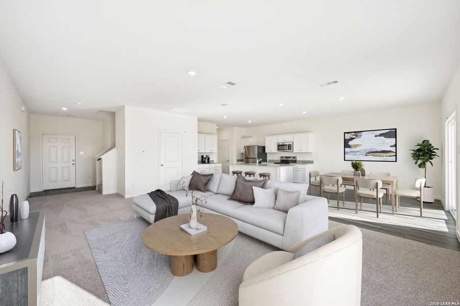 Furnished interior view inside a new home in Roosevelt Heights, San Antonio (Image 8).
