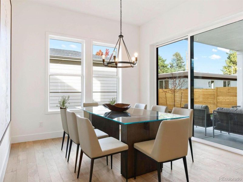 Furnished interior view inside a new home in , Denver (Image 31).