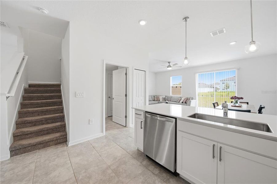 Furnished interior view inside a new home in , Davenport (Image 11).