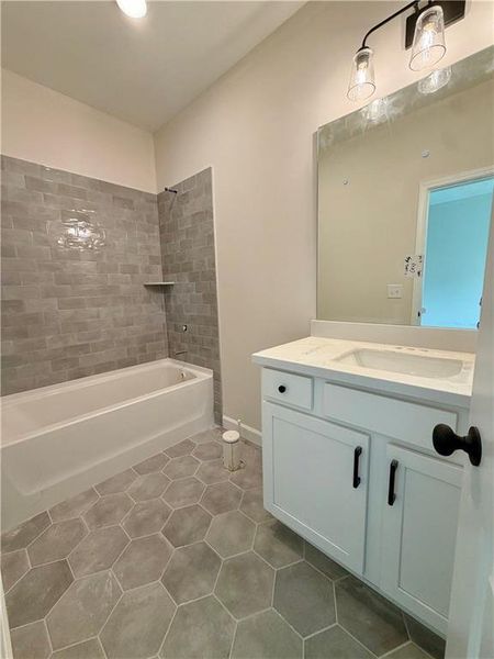 Furnished interior view inside a new home in Enclave at Little Ridge, Acworth (Image 5). Furnished interior view inside a new home in Enclave at Little Ridge, Acworth (Image 5).