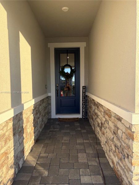 Exterior details and patio area of a home in , Parrish (Image 4).