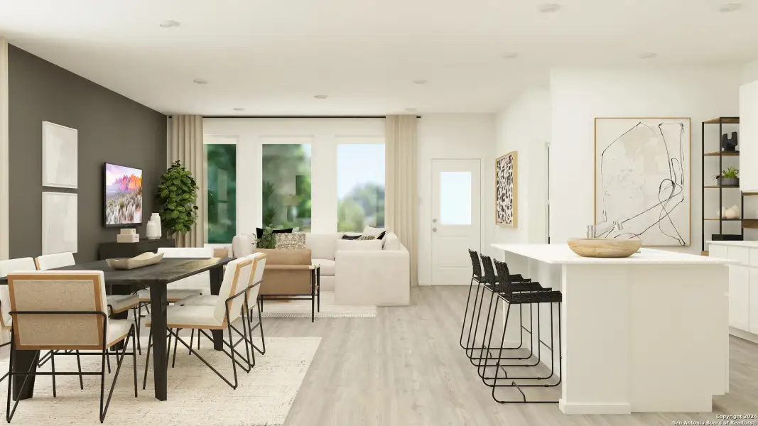 Furnished interior view inside a new home in Guadalupe Heights, Seguin (Image 3).