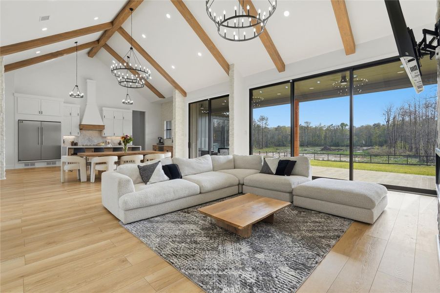 Furnished interior view inside a new home in , Willis (Image 6).