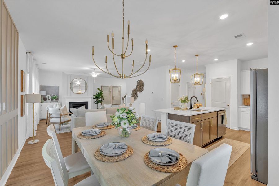 Furnished interior view inside a new home in Boykin Hills, Chapin (Image 10).