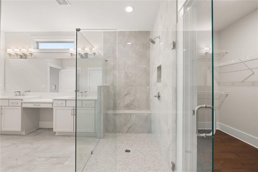 Furnished interior view inside a new home in Soleil Summit Chase, Snellville (Image 13).