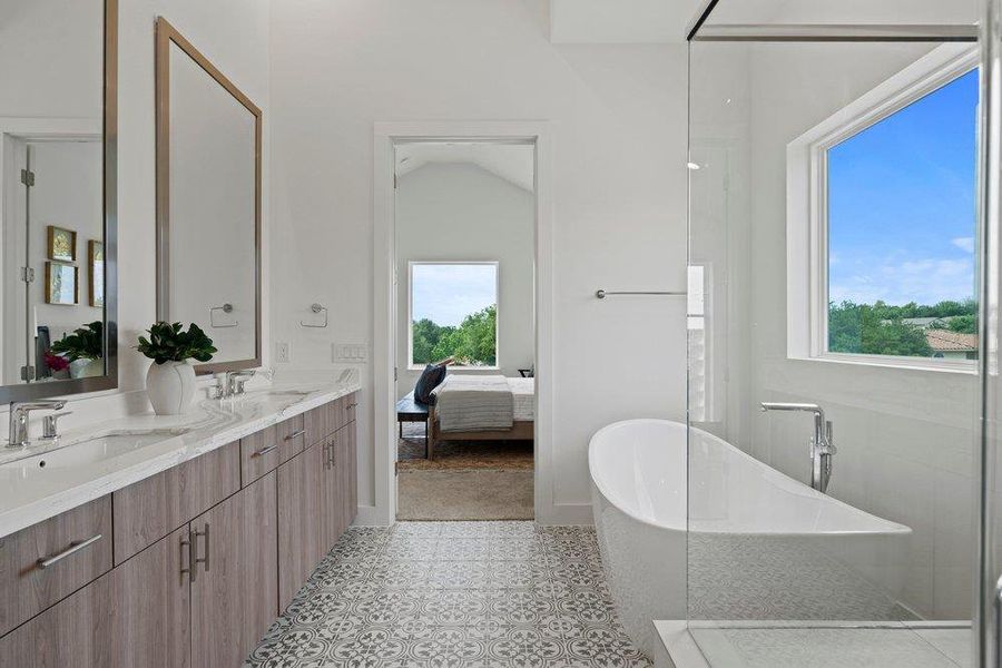 Furnished interior view inside a new home in Agave, Austin (Image 29).