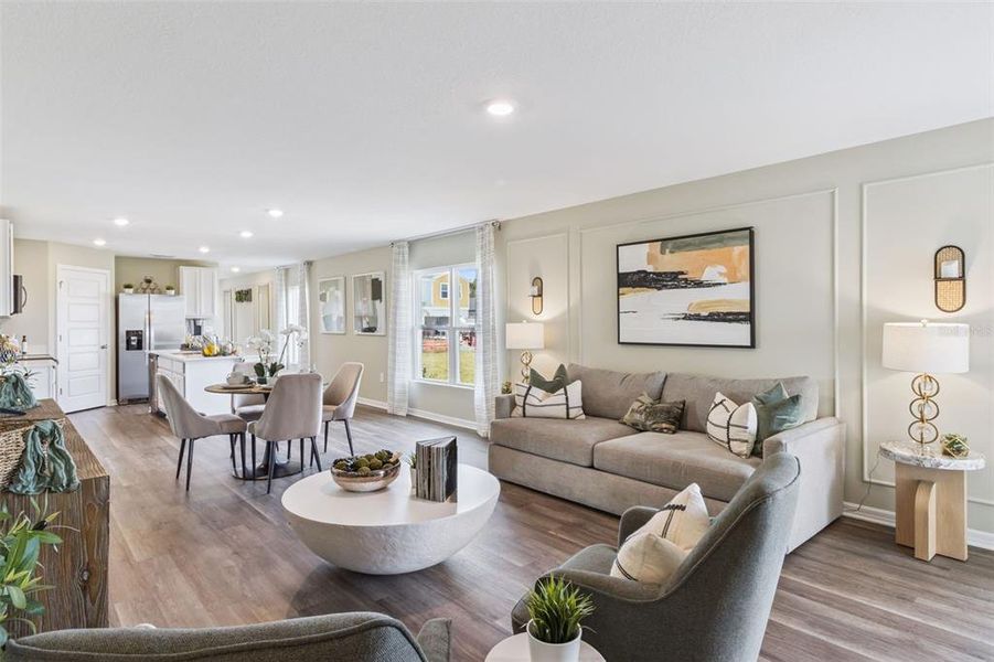 Furnished interior view inside a new home in , Davenport (Image 3).