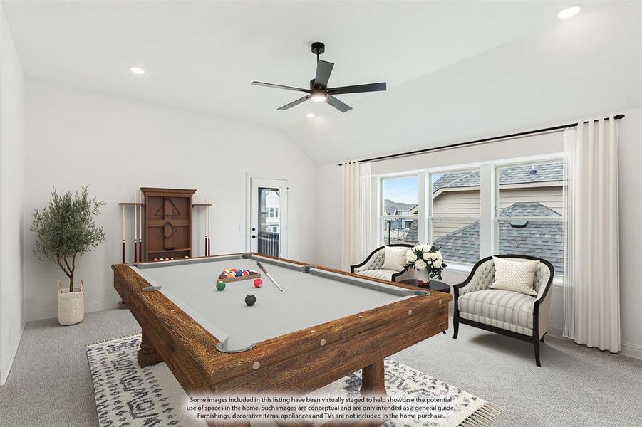 Furnished interior view inside a new home in Mosaic, Celina (Image 10).