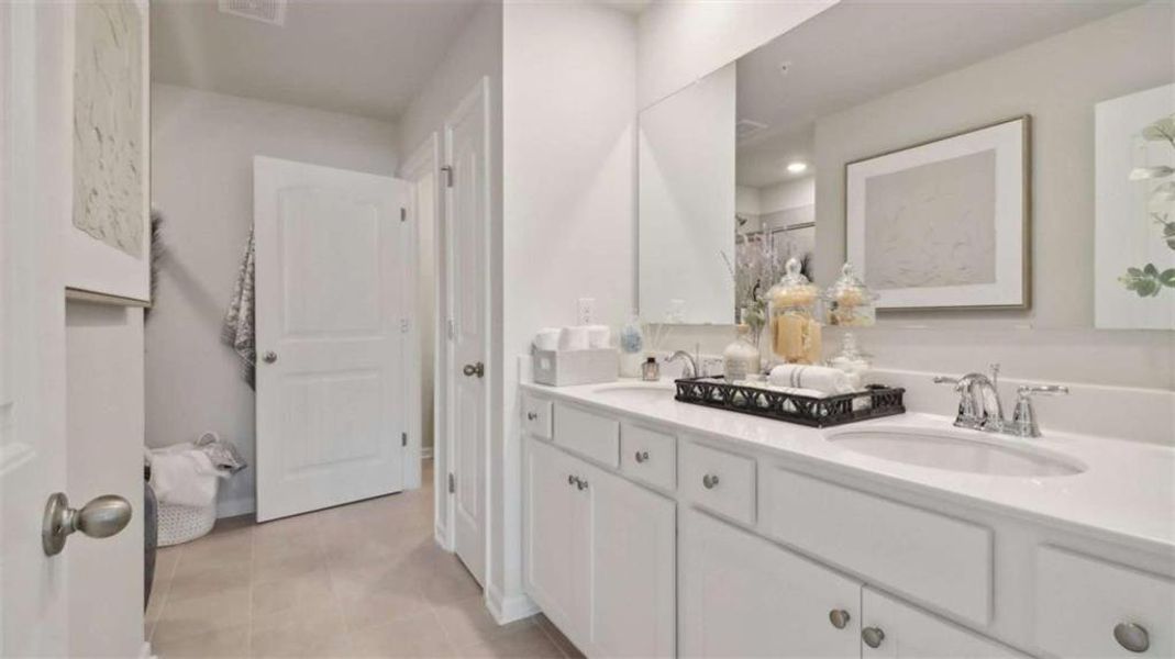 Furnished interior view inside a new home in Townes at Asbury, Hapeville (Image 7).