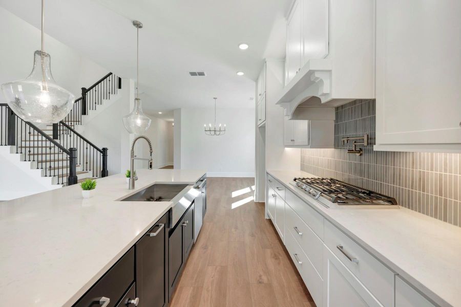 Furnished interior view inside a new home in The Meadows at Imperial Oaks, Conroe (Image 12).
