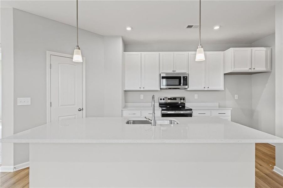 Furnished interior view inside a new home in Villas at Gold Creek, Dawsonville (Image 5).
