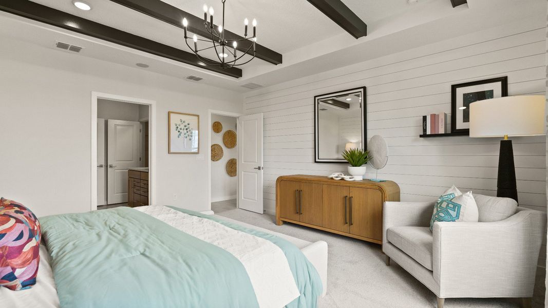 Representative furnished interior of a home built from the Castaway by DRB Homes in Willowbrook North, Winter Haven (Image 34).