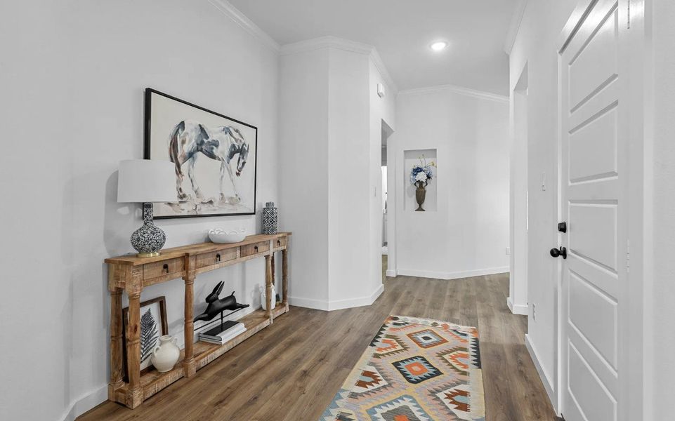 Furnished interior view inside a new home in Trail Creek, Cleburne (Image 6).