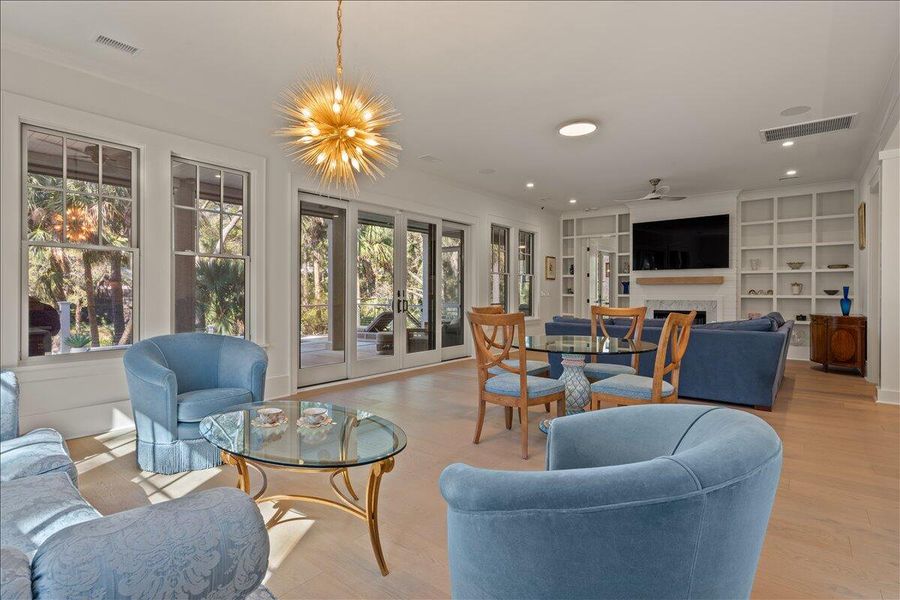 Furnished interior view inside a new home in , Kiawah Island (Image 15).
