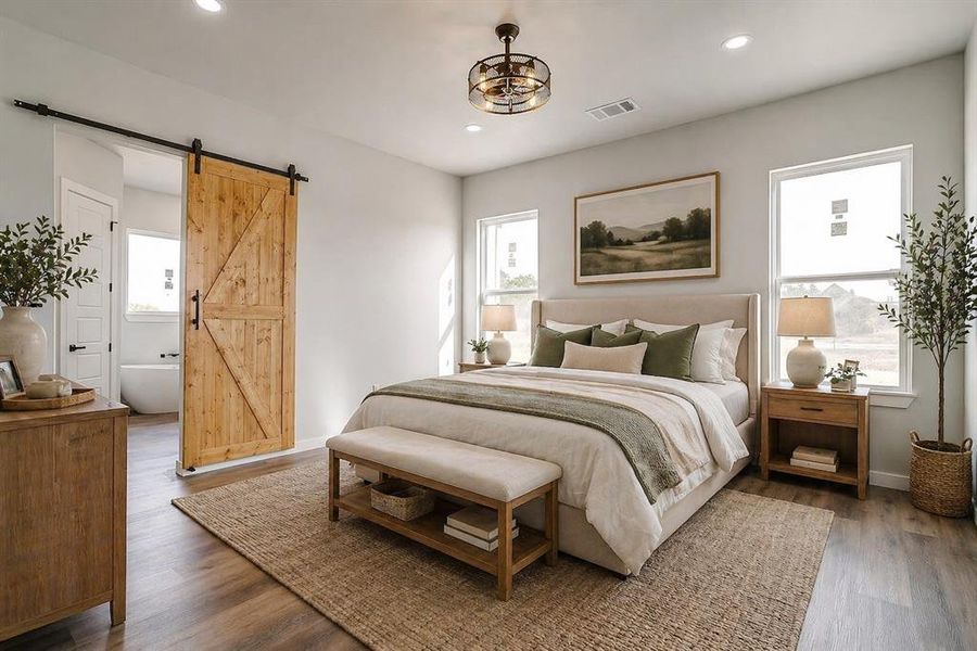 Furnished interior view inside a new home in , Glen Rose (Image 7).