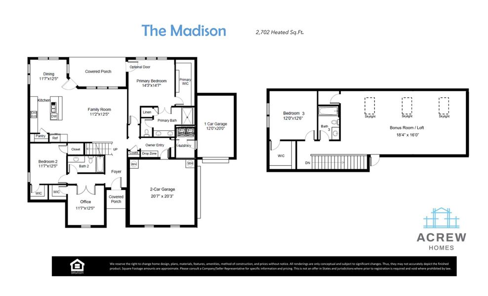 2D floor plan layout of this home in Dixon Grove, Grimesland, NC (Image 3).