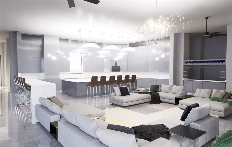 Furnished interior view inside a new home in , Windermere (Image 5).