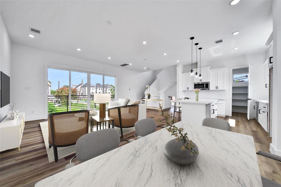 Furnished interior view inside a new home in , Houston (Image 14).