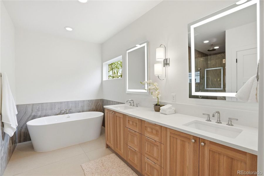 Furnished interior view inside a new home in , Denver (Image 18).