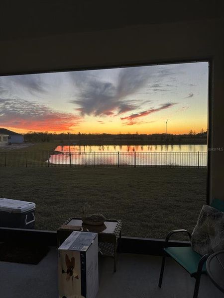 Exterior details and patio area of a home in Bella Lago, Parrish (Image 25).
