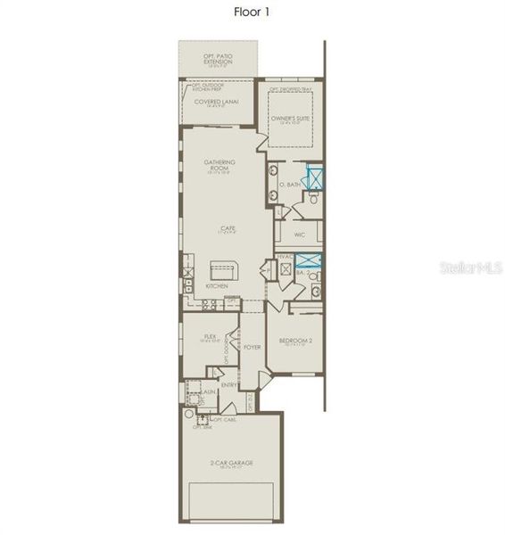 2D floor plan layout of this home in Del Webb at Viera, Melbourne, FL (Image 2). 2D floor plan layout of this home in Del Webb at Viera, Melbourne, FL (Image 2).