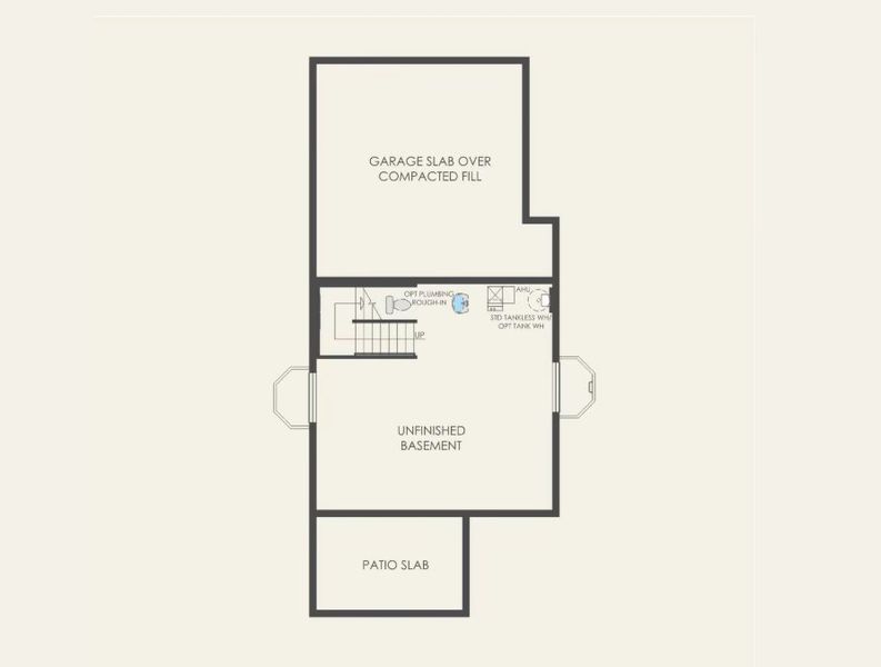 2D floor plan layout of this home in Sterling Ranch Apex Collection, Littleton, CO (Image 3).