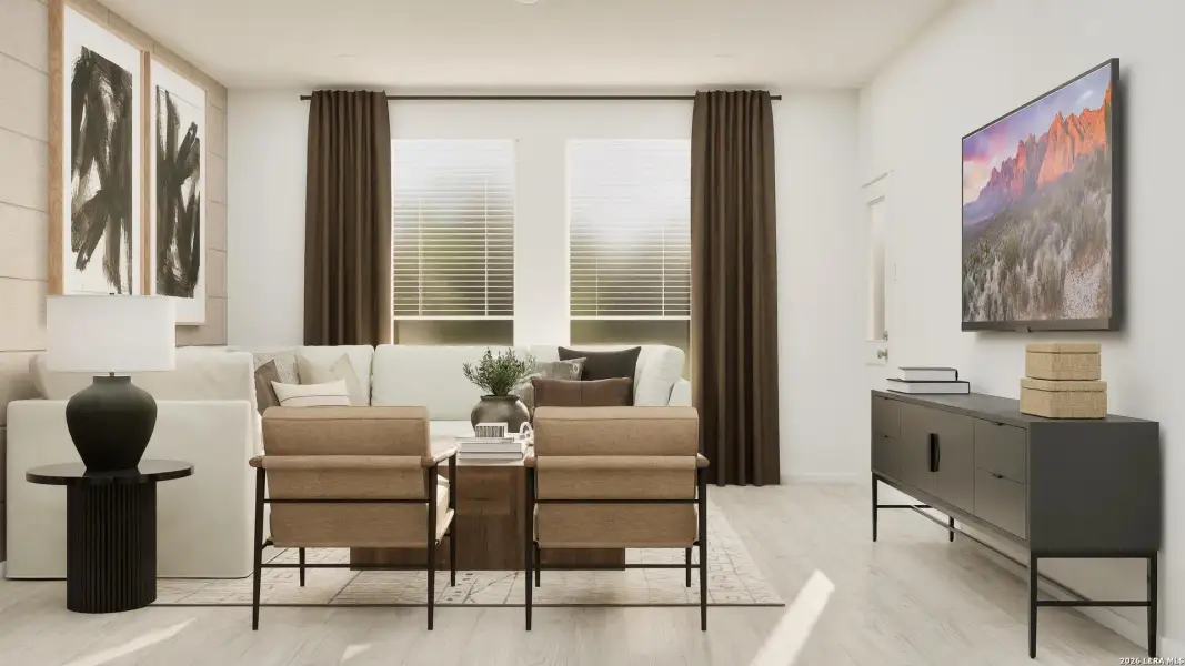 Furnished interior view inside a new home in Navarro Ranch, Seguin (Image 31).