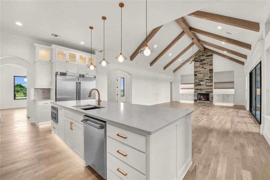 Furnished interior view inside a new home in , Aledo (Image 6). Furnished interior view inside a new home in , Aledo (Image 6).