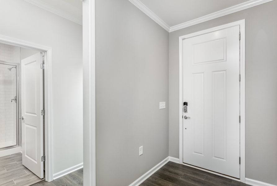 Spacious, unfurnished interior of a new home in Del Webb Wilmington at Mallory Creek, Leland (Image 19). Spacious, unfurnished interior of a new home in Del Webb Wilmington at Mallory Creek, Leland (Image 19).