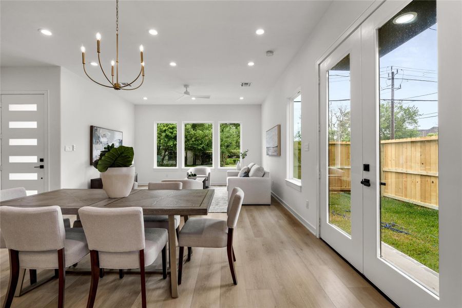 Furnished interior view inside a new home in , Houston (Image 5).