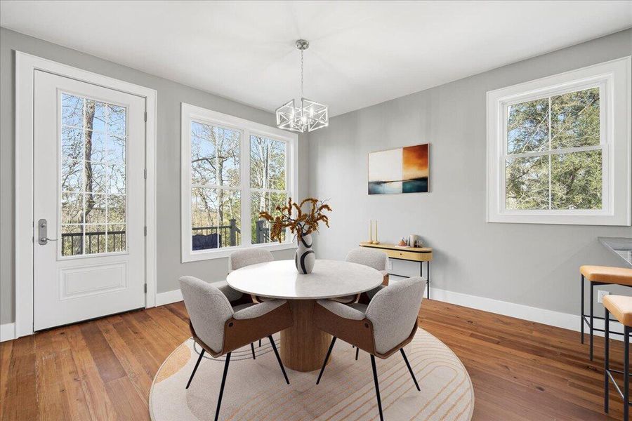 Furnished interior view inside a new home in , North Charleston (Image 10).