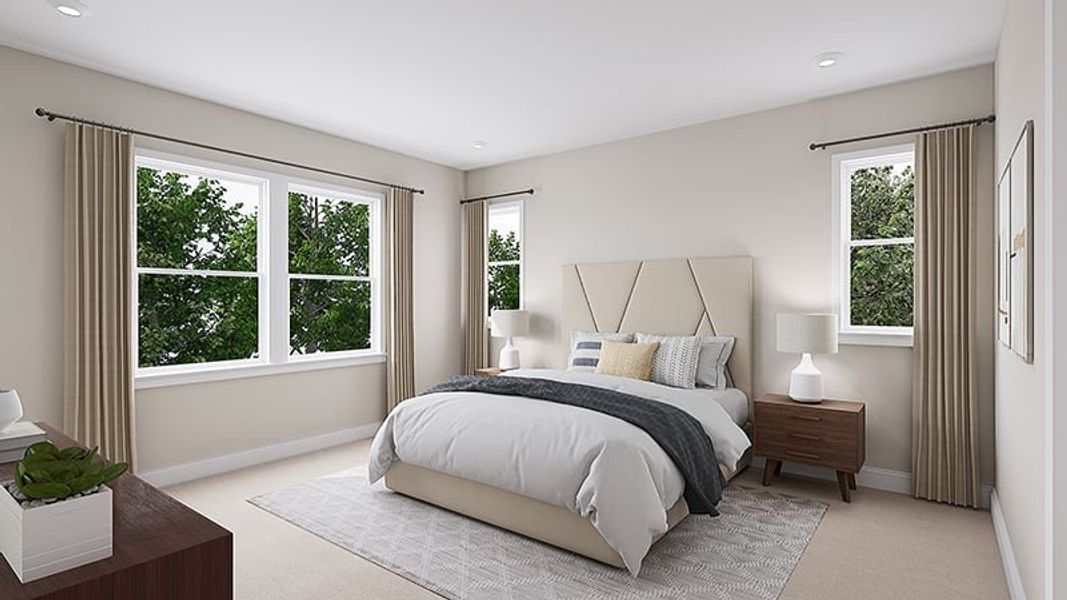 Furnished interior view inside a new home in Archer Row, Charlotte (Image 17).