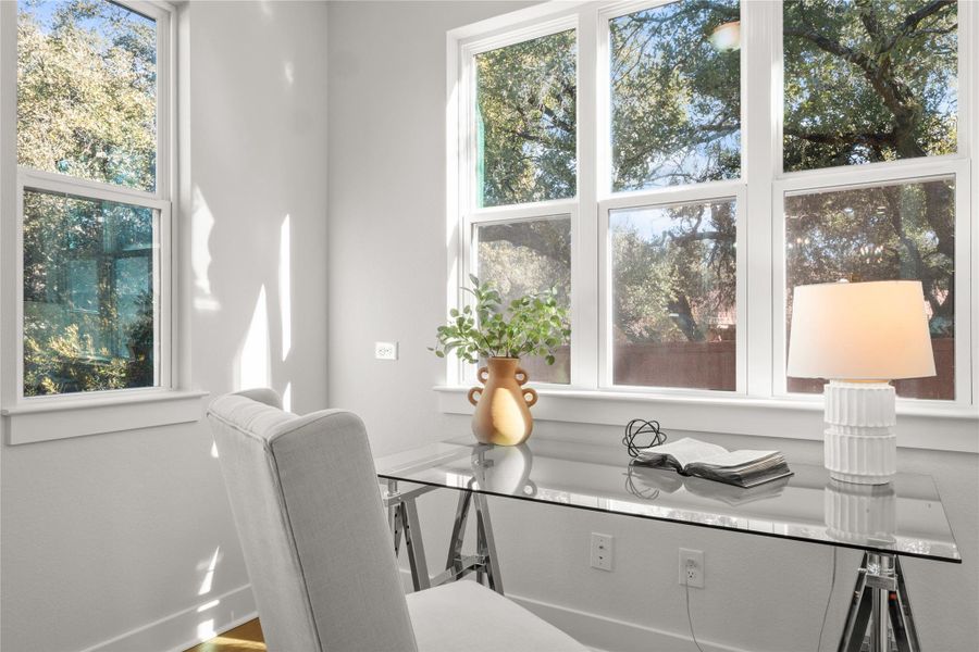 Office area featuring baseboards Office area featuring baseboards