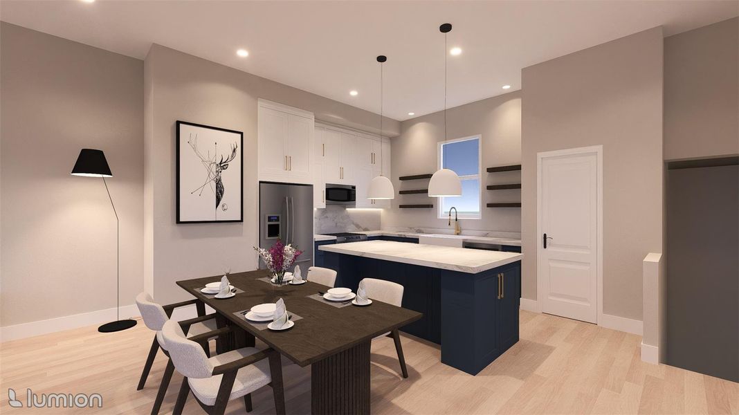 Kitchen with Shaker Cabinetry Kitchen with Shaker Cabinetry