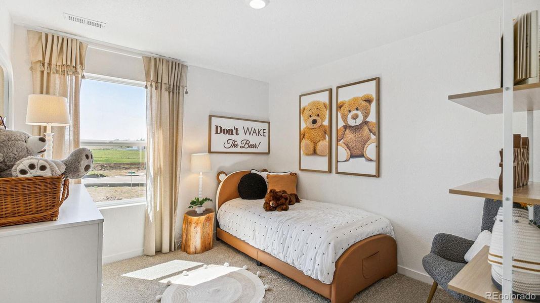 Furnished interior view inside a new home in The Ridge at Lorson Ranch, Colorado Springs (Image 22).