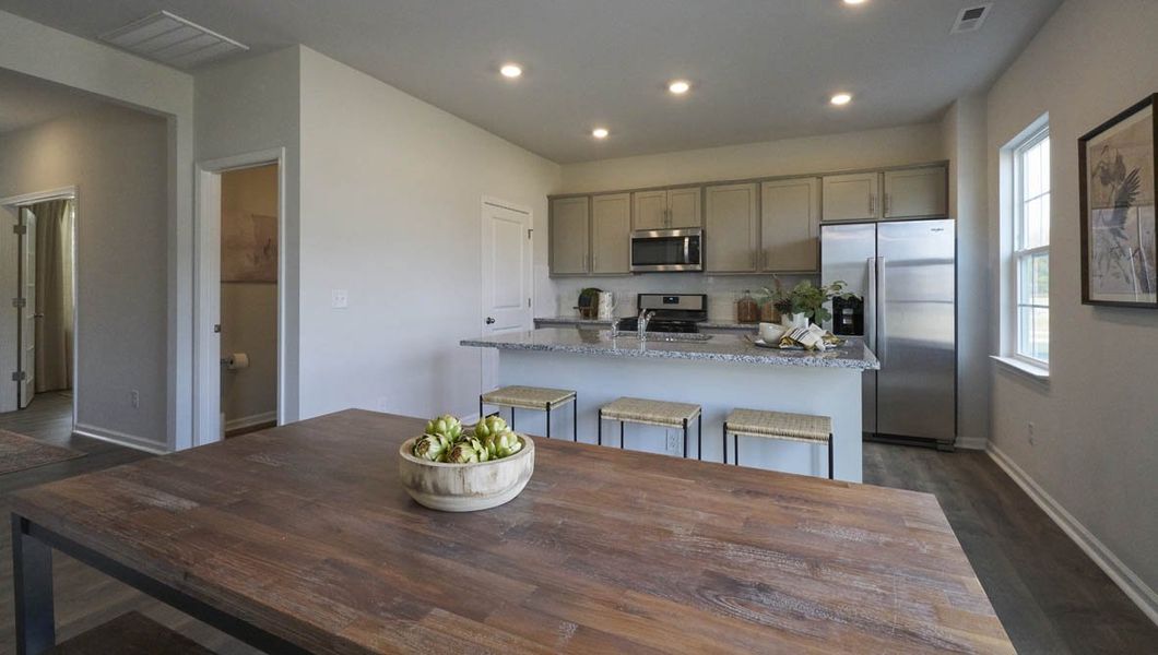 Representative furnished interior of a home built from the Penwell by D.R. Horton in Fishel Village, Winston-Salem (Image 10). Representative furnished interior of a home built from the Penwell by D.R. Horton in Fishel Village, Winston-Salem (Image 10).