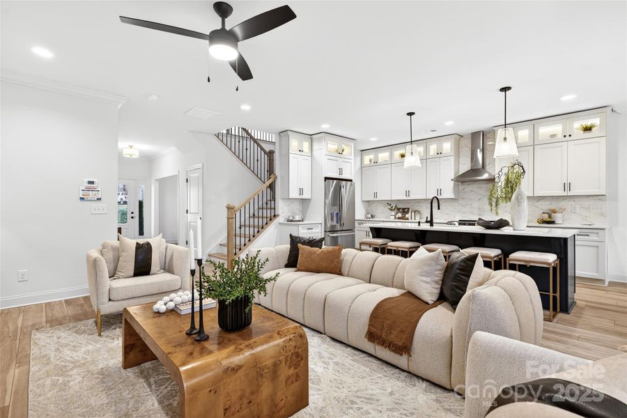 Furnished interior view inside a new home in , Mooresville (Image 5).