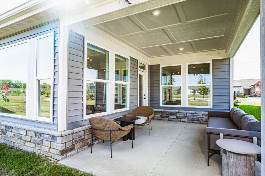 Representative exterior details of a home built from the Camden by Fischer Homes in Easton Park, Dallas (Image 3).