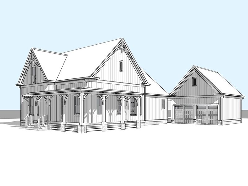 Sloan III, Front Entry Detached Garage