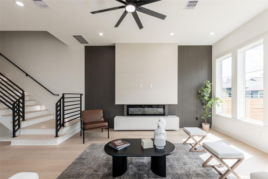 Furnished interior view inside a new home in , Houston (Image 7).