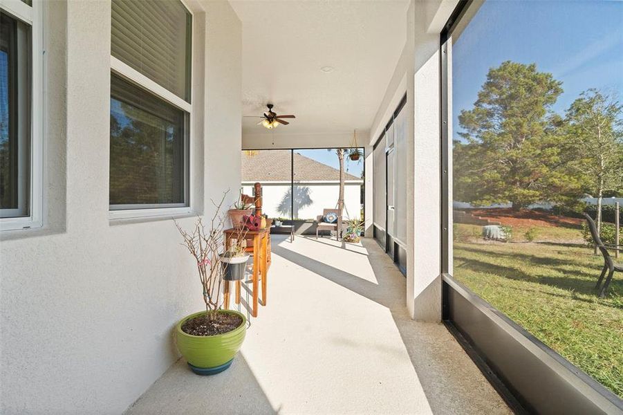 Exterior details and patio area of a home in Rhett's Ridge: Legacy Collection, Apopka (Image 27).