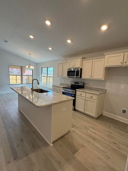 Furnished interior view inside a new home in Ridgeway Landing, Crestview (Image 6).
