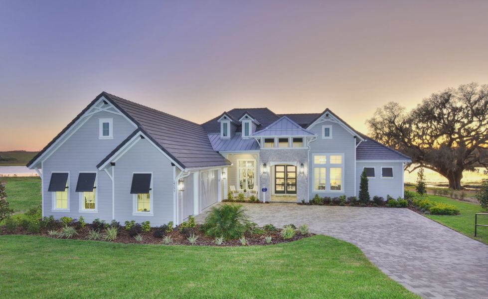 Front exterior of a new home in West Hill Estates, Dade City, FL, highlighting curb appeal (Image 1). Front exterior of a new home in West Hill Estates, Dade City, FL, highlighting curb appeal (Image 1).