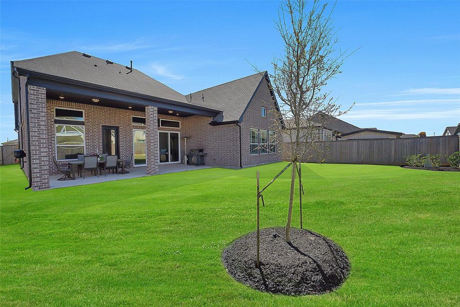 Exterior details and patio area of a home in , Cypress (Image 24).