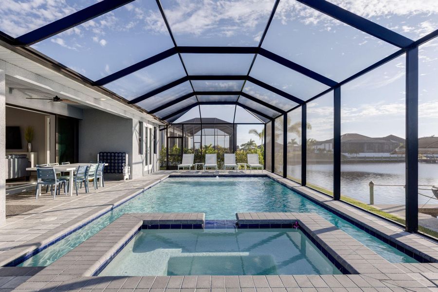 Exterior details and patio area of a home in , Cape Coral (Image 20). Exterior details and patio area of a home in , Cape Coral (Image 20).