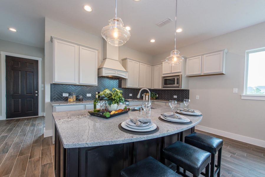 Furnished interior in a model home at Two Step Farm 42' in Montgomery (Image 19). Furnished interior in a model home at Two Step Farm 42' in Montgomery (Image 19).