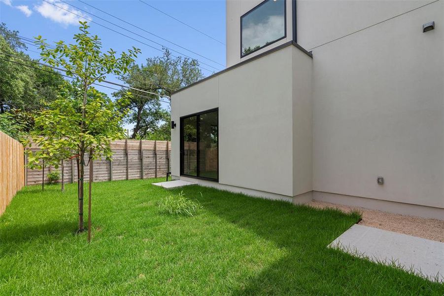 Fenced rear yard is very private with plenty of space for your lifestyle!